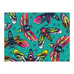 Vintage Colorful Insects Seamless Pattern Two Sides Premium Plush Fleece Blanket (mini) by Bedest