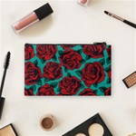 Vintage Floral Colorful Seamless Pattern Cosmetic Bag (Small) Back