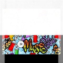 Graffiti Characters Seamless Patterns Rectangular Jigsaw Puzzl by Bedest