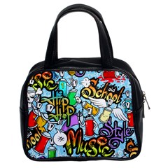 Graffiti Characters Seamless Patterns Classic Handbag (two Sides) by Bedest