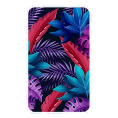 Background With Violet Blue Tropical Leaves Memory Card Reader (rectangular) by Bedest