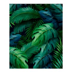 Tropical Green Leaves Background Shower Curtain 60  X 72  (medium) 