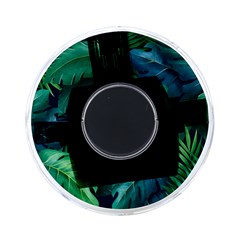 Tropical Green Leaves Background On-the-go Memory Card Reader by Bedest