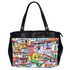 Menton Old Town France Oversize Office Handbag (2 Sides) by Bedest