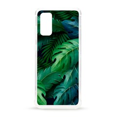 Tropical Green Leaves Background Samsung Galaxy S20 6 2 Inch Tpu Uv Case