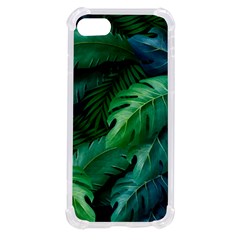 Tropical Green Leaves Background Iphone Se by Bedest