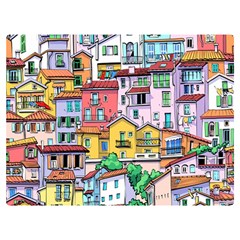 Menton Old Town France Two Sides Premium Plush Fleece Blanket (extra Small) by Bedest