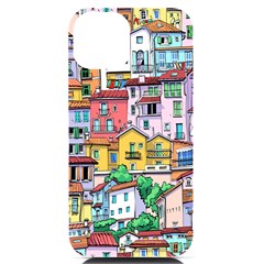 Menton Old Town France Iphone 14 Black Uv Print Case by Bedest