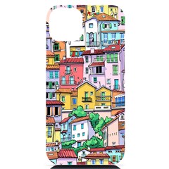 Menton Old Town France Iphone 14 Plus Black Uv Print Case by Bedest