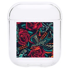 Vintage Flash Tattoos Designs Seamless Pattern Hard Pc Airpods 1/2 Case