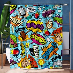 Comic Elements Colorful Seamless Pattern Shower Curtain 60  X 72  (medium)  by Bedest