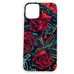 Vintage Flash Tattoos Designs Seamless Pattern Iphone 12 Pro Max Tpu Uv Print Case by Bedest