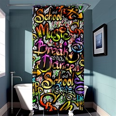 Graffiti Word Seamless Pattern Shower Curtain 36  X 72  (stall)  by Bedest