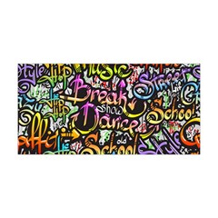 Graffiti Word Seamless Pattern Yoga Headband