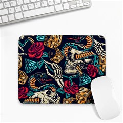 Vintage Art Tattoos Colorful Seamless Pattern Small Mousepad by Bedest