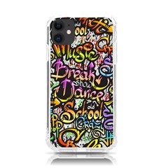 Graffiti Word Seamless Pattern Iphone 11 Tpu Uv Print Case by Bedest