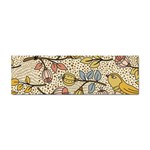 Seamless Pattern With Flower Bird Sticker Bumper (100 pack) Front