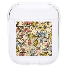 Seamless Pattern With Flower Bird Hard Pc Airpods 1/2 Case