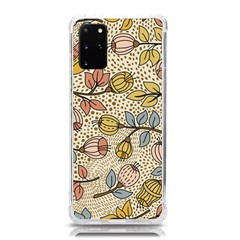 Seamless Pattern With Flower Bird Samsung Galaxy S20plus 6 7 Inch Tpu Uv Case by Bedest