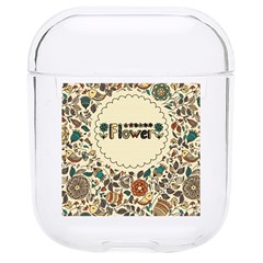 Seamless Pattern With Flower Birds Hard Pc Airpods 1/2 Case