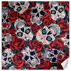 Vintage Day Dead Seamless Pattern Canvas 16  x 16 