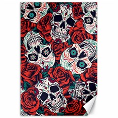 Vintage Day Dead Seamless Pattern Canvas 20  x 30 