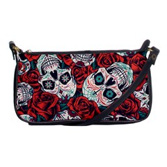 Vintage Day Dead Seamless Pattern Shoulder Clutch Bag