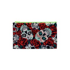 Vintage Day Dead Seamless Pattern Cosmetic Bag (xs) by Bedest