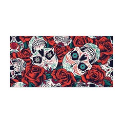 Vintage Day Dead Seamless Pattern Yoga Headband