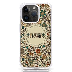 Seamless Pattern With Flower Birds Iphone 14 Pro Tpu Uv Print Case by Bedest