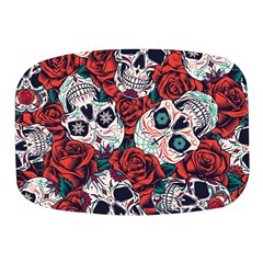 Vintage Day Dead Seamless Pattern Mini Square Pill Box