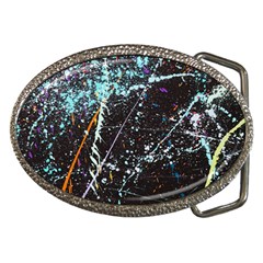 Abstract Colorful Texture Belt Buckles by Bedest