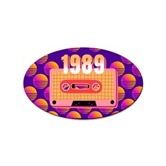 Taylor Swift 1989 80s Retro Sticker (oval) by NiniLand