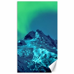 Aurora Borealis Sky Winter Snow Mountains Night Canvas 40  X 72  by Pakjumat