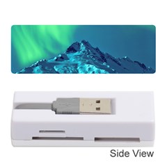 Aurora Borealis Sky Winter Snow Mountains Night Memory Card Reader (stick) by Pakjumat