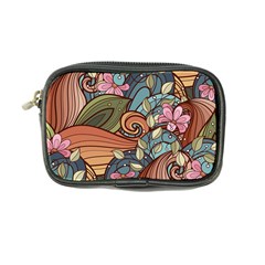 Multicolored Flower Decor Flowers Patterns Leaves Colorful Coin Purse by Pakjumat