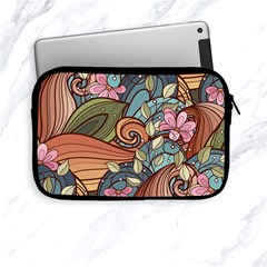 Multicolored Flower Decor Flowers Patterns Leaves Colorful Apple Ipad Mini Zipper Cases by Pakjumat