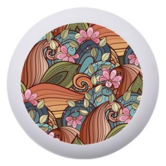 Multicolored Flower Decor Flowers Patterns Leaves Colorful Dento Box With Mirror