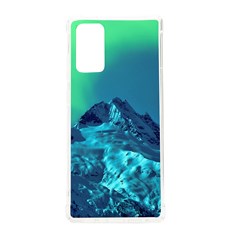 Aurora Borealis Sky Winter Snow Mountains Night Samsung Galaxy Note 20 Tpu Uv Case by Pakjumat