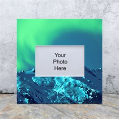 Aurora Borealis Sky Winter Snow Mountains Night White Box Photo Frame 4  X 6  by Pakjumat