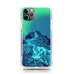 Aurora Borealis Sky Winter Snow Mountains Night Iphone 11 Pro 5 8 Inch Tpu Uv Print Case by Pakjumat