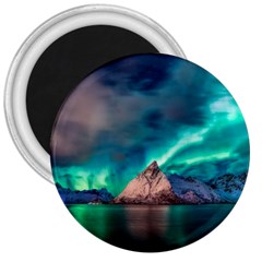 Amazing Aurora Borealis Colors 3  Magnets by Pakjumat