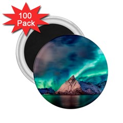 Amazing Aurora Borealis Colors 2 25  Magnets (100 Pack)  by Pakjumat