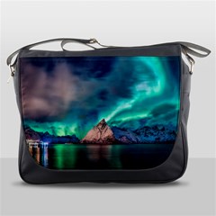 Amazing Aurora Borealis Colors Messenger Bag by Pakjumat