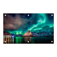 Amazing Aurora Borealis Colors Banner And Sign 5  X 3  by Pakjumat