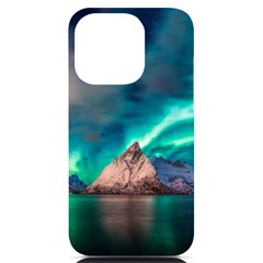 Amazing Aurora Borealis Colors Iphone 14 Pro Black Uv Print Case by Pakjumat