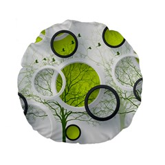 Circles Still Life Standard 15  Premium Flano Round Cushions