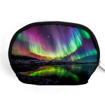 Aurora Borealis Polar Northern Lights Natural Phenomenon North Night Mountains Accessory Pouch (Medium) Front