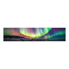 Aurora Borealis Polar Northern Lights Natural Phenomenon North Night Mountains Velvet Scrunchie by Pakjumat