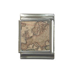 Old Vintage Classic Map Of Europe Italian Charm (13mm) by Pakjumat